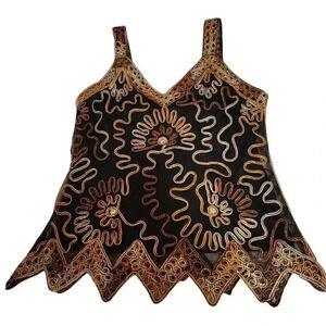 Black Gold Silver Sparkly Party Top  by Pinkbee